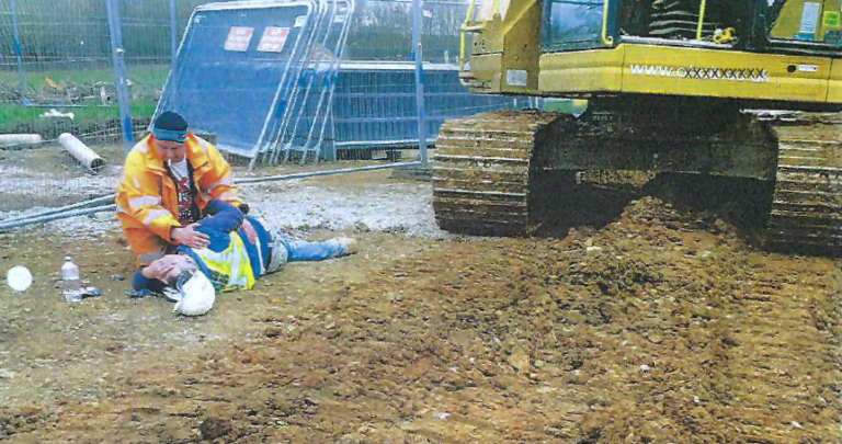 Client hit by 25 Ton Excavator- the story of his recovery and compensation